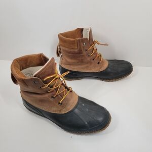 Sorel Cheyanne II NM1704-224 Brown Leather Duck Boots Men's Size 13